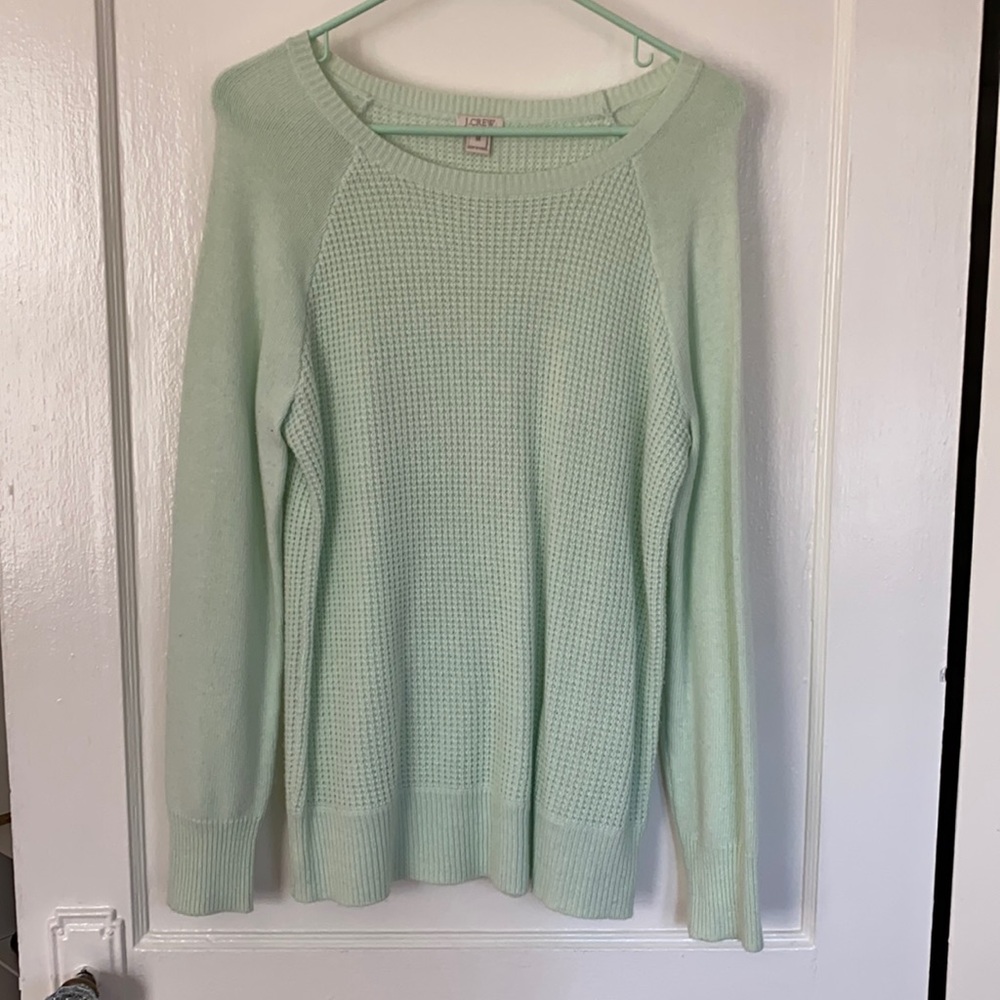 J. Crew - mint green sweater. Size medium. EUC
